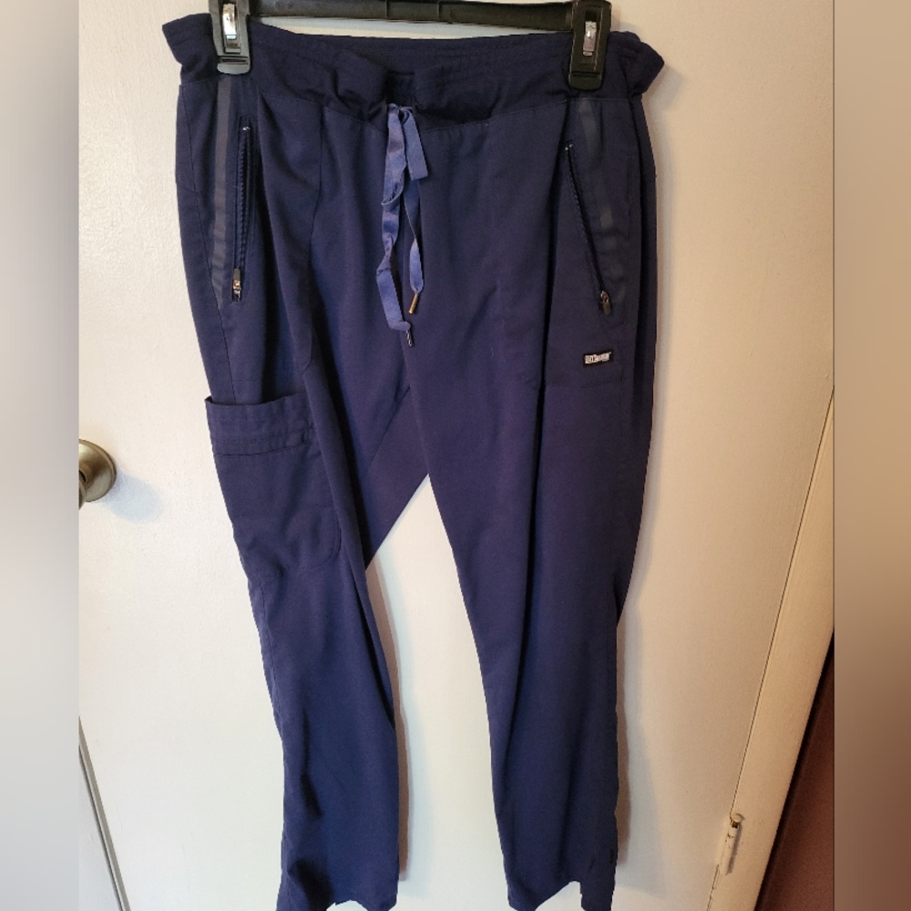 Women's greys anatomy blue scrub bottom